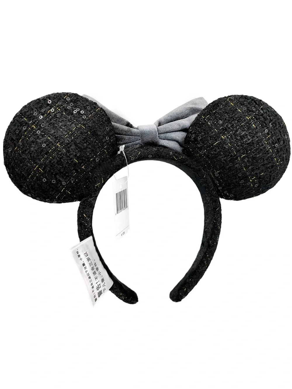 NWT DISNEY PARKS Japan Tokyo Disney Resort Black Bow Mickey Minnie Ears Headband